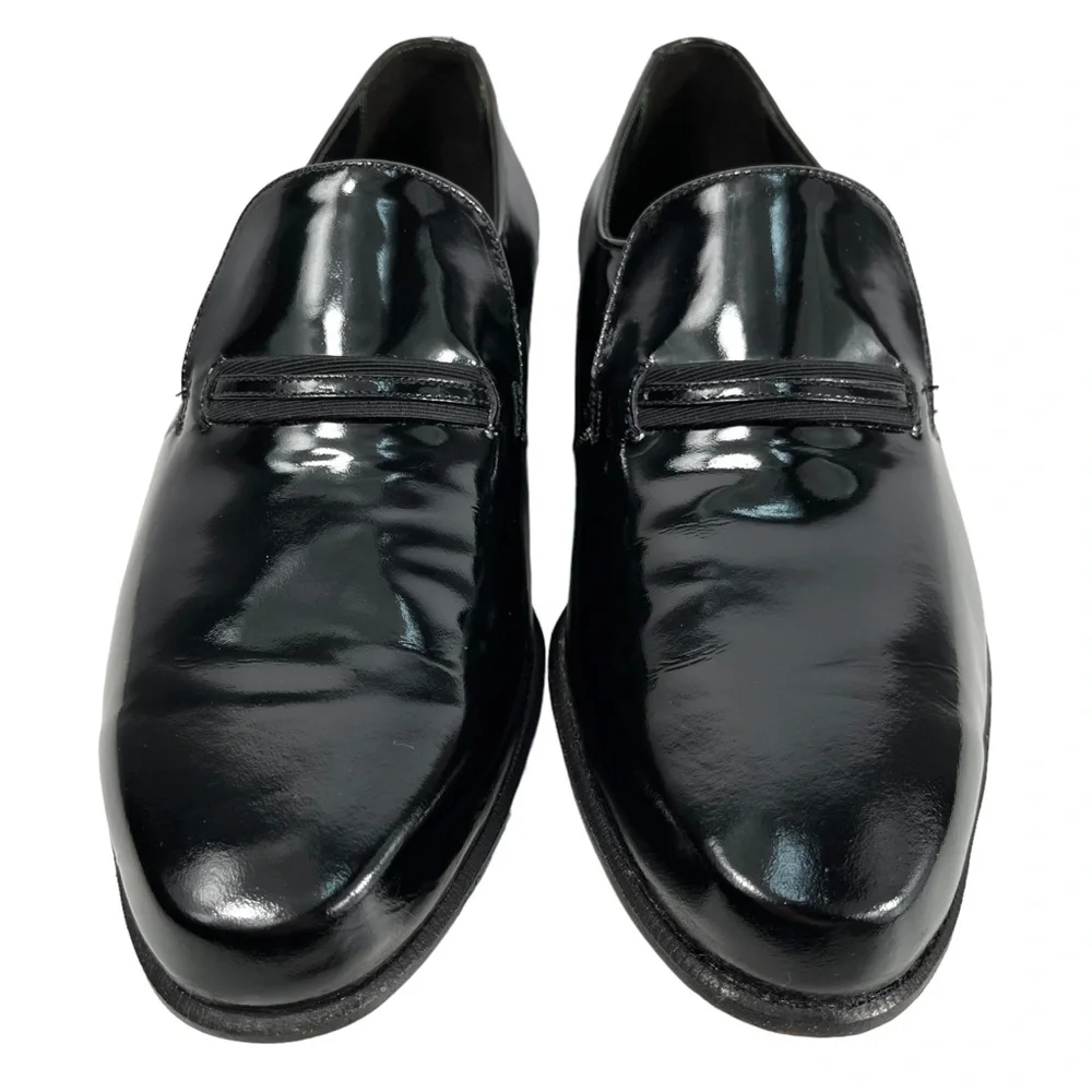 Florsheim Imperial | Men’s 7E | Black Patent Leather Slip On Loafer Shoes‎